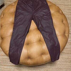 LOFT Women's Skinny Jeans - Dark Burgundy